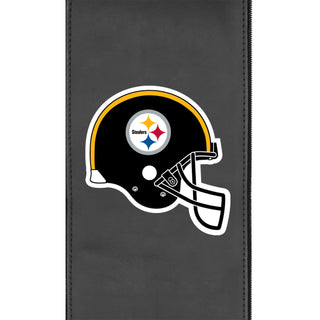 Silver Club Chair with Pittsburgh Steelers Helmet Logo