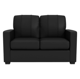 Silver Loveseat with Chicago Bears Helmet Logo