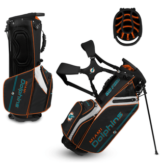 Golf Bag: Miami Dolphins - Caddie Carry Hybrid