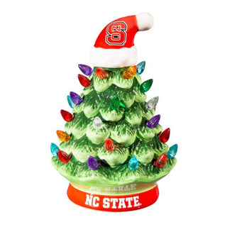 8" LED Ceramic Christmas Tree, North Carolina State University