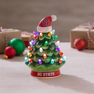 8" LED Ceramic Christmas Tree, North Carolina State University