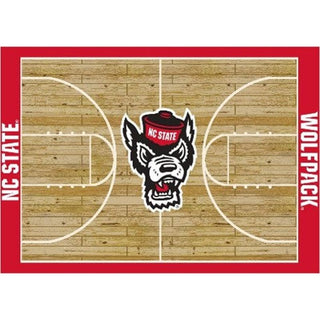 Rug: NC State Basketball Court - 6'x8'