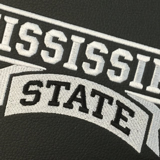 Silver Sofa with Mississippi State Alternate