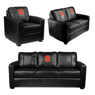 Silver Sofa with Syracuse Orange Primary Logo