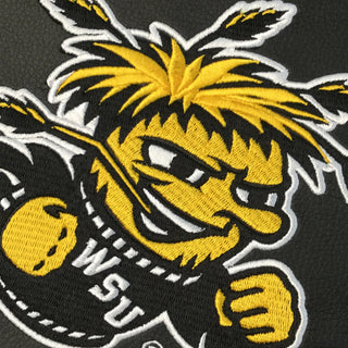 Silver Loveseat with Wichita State Alternate Logo