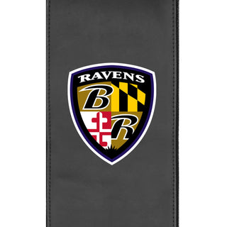 Silver Club Chair with Baltimore Ravens Alternate