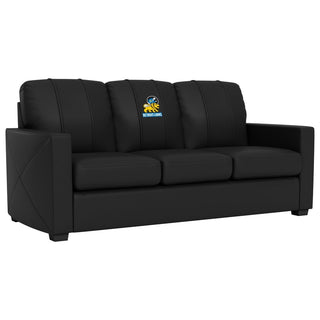 Silver Sofa with Detroit Lions Classic Logo