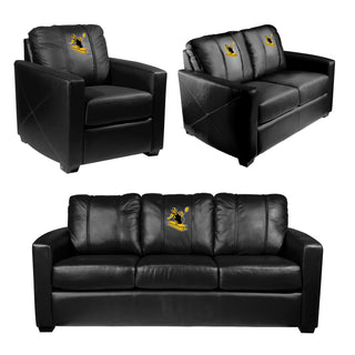 Silver Sofa with Pittsburgh Steelers Classic Logo