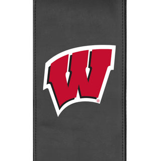 Silver Club Chair with Wisconsin Badgers Logo