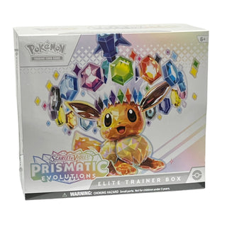 Pokémon Scarlet & Violet Prismatic Evolutions Elite Trainer Pre-Sale