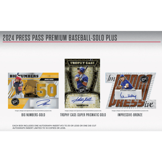 2024 Leaf Press Pass Premium Baseball Solo Pack