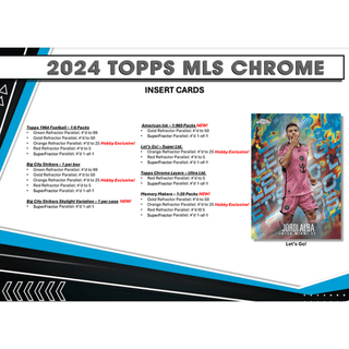 2024 Topps Chrome MLS Soccer Hobby Box