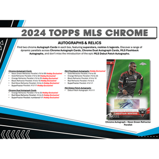 2024 Topps Chrome MLS Soccer Hobby Box