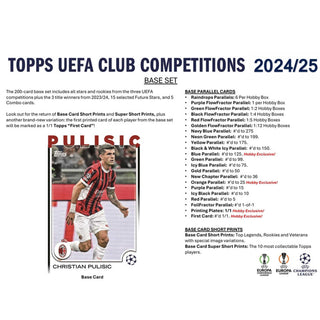 2024-25 Topps UEFA Club Competitions Soccer Hobby Box