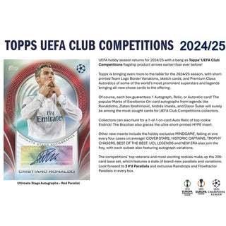 2024-25 Topps UEFA Club Competitions Soccer Hobby Box