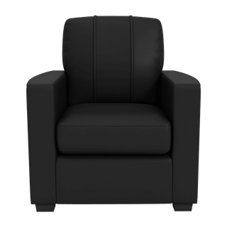 Silver Club Chair with Boston Red Sox Logo