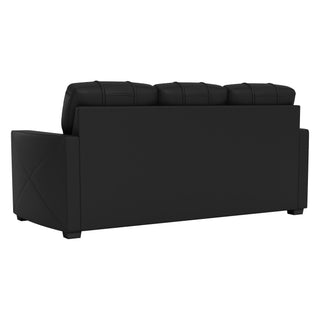 Silver Sofa with Carolina Panthers Secondary Logo