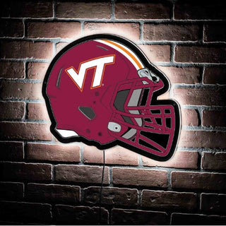 LED Wall Decor: Virginia Tech Helmet Edgelite