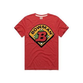 Bowman Baseball Logo - Red Tee