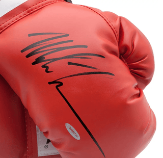 Mike Tyson Everlast Red Autograph Boxing Gloves No Inscription