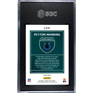 Peyton Manning 2020 Donruss Optic #DT-26 SGC 9