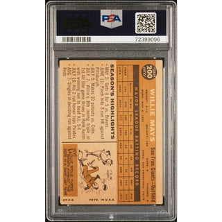 Willie Mays 1960 Topps #200 PSA 2