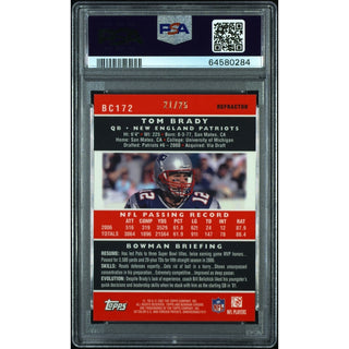 Tom Brady 2007 Bowman Chrome #BC172 PSA 9