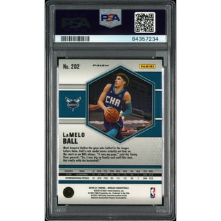 Lamelo Ball 2020 Panini Mosaic #202 PSA 9