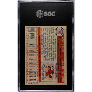 Mickey Mantle 1957 Topps #95 SGC A