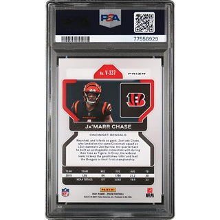 Ja'marr Chase 2021 Panini Prizm #V337 PSA 10