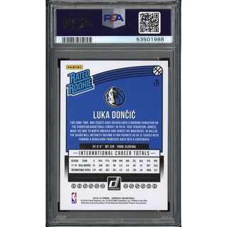 Luka Doncic 2018 Panini Donruss #177 PSA 9