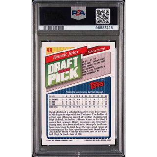 Derek Jeter 1993 Topps #98 PSA 8