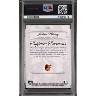 Jackson Holliday 2023 Bowman Chrome Sapphire Edition Sapphire Selections #BSS2 PSA 10