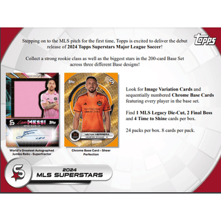 2024 Topps MLS Superstars Soccer Hobby Pack