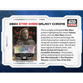 2024 Topps Star Wars Chrome Galaxy Hobby Box