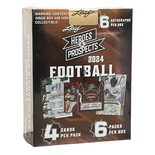 2024 Leaf Heroes and Prospects Football Hobby