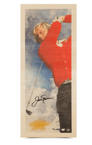 Jack Nicklaus Autographed “Fearless” Bamboo Print