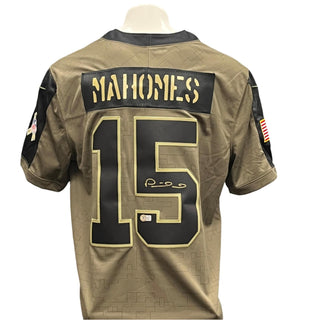 Patrick Mahomes Autographed Salute to Service Jersey