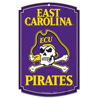 Wood Sign: East Carolina Pirates