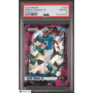 Brian Thomas JR. 2024 Panini Prizm #314 PSA 8