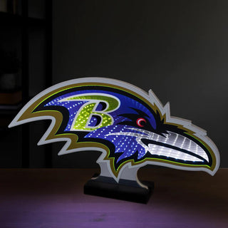 LED Infinity Logo Light: Baltimore Ravens