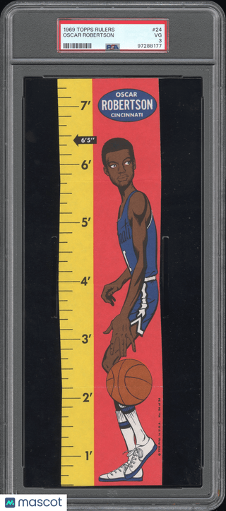 Oscar Robertson 1969 Topps Rulers #24 PSA 3