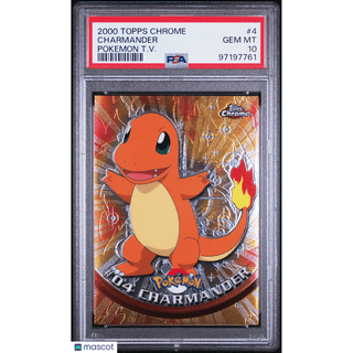 Pokémon TCG Charmander #4 Pokemon T.V. PSA 10