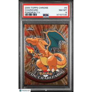 Pokémon TCG Charizard #6 Pokemon T.V. PSA 8