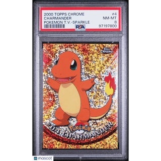 Pokémon TCG Charmander #4 Pokémon T.V.-Sparkle PSA 8