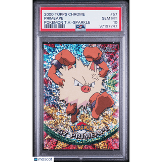 Pokémon TCG Primeape #57 Pokémon T.V.-Sparkle PSA 10