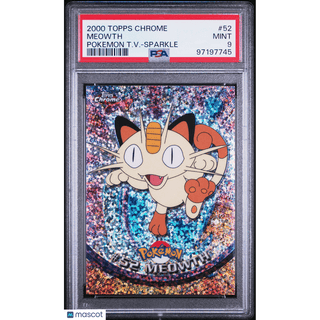 Pokémon TCG Meowth #52 Pokémon T.V.-Sparkle PSA 9