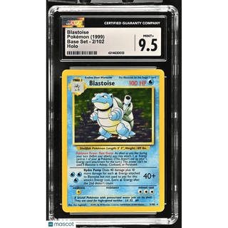 1999 Pokémon Blastoise #2/102 English CGC 9.5