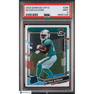 De'von Achane 2023 Panini Donruss Optic #269 PSA 9