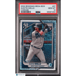 Austin Wells 2024 Bowman Mega Box Chrome #87 PSA 10